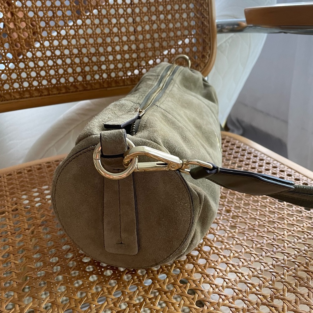 Manu Atelier Suede Khaki Bag - Picture 4 of 7